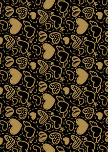 黑金花卉图案纹理背景