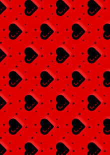 红色爱心图案背景纹理