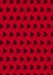 红色心形图案背景纹理