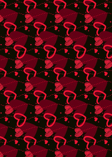 红色问号图案背景纹理