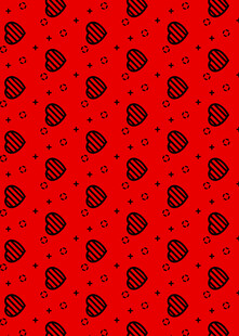 红色爱心草莓图案背景