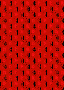 红色孔洞纹理背景图案