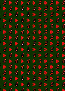 红黑波点图案背景