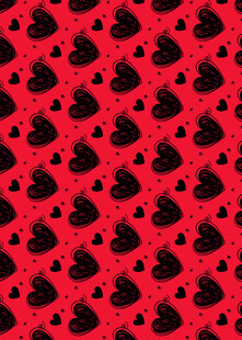 红色爱心图案背景纹理