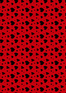 红色爱心图案背景纹理