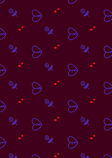 紫色爱心图案背景纹理