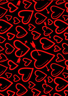 红色爱心图案背景