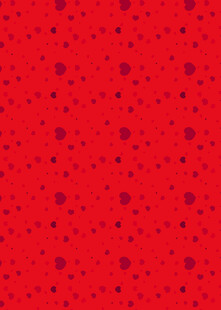 红色底点缀紫色斑点图案