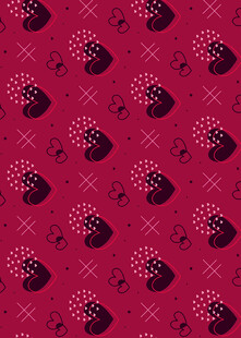 粉色草莓图案无缝背景