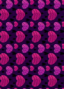 紫色背景粉色圆形图案