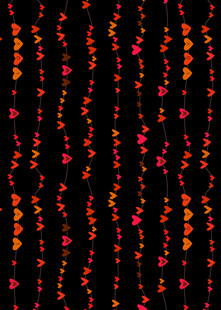 彩色斑点黑色背景图案