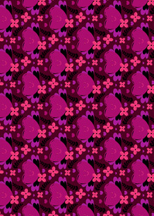 紫色几何花卉图案纹理