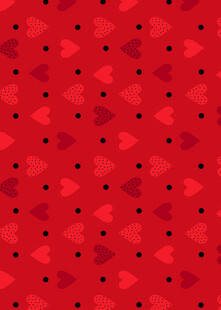 红色心形图案背景纹理