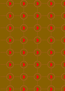 橙底红点几何图案纹理