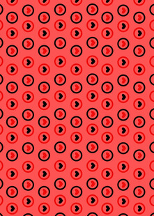 红色圆圈图案背景纹理
