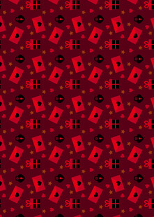 红色字母图案背景纹理