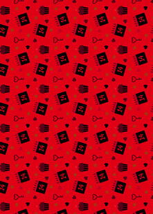 红色几何图案背景纹理