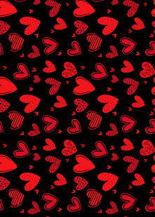 红色爱心图案背景
