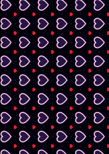 紫色心形几何图案背景