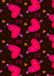 爱心图案背景纹理