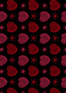 心形图案组成的精美背景