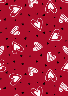 红色爱心图案背景