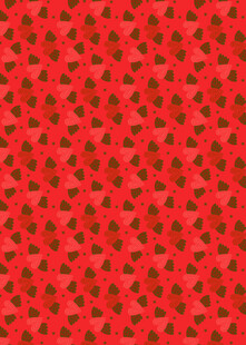 红色几何图案背景纹理