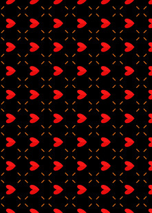 红色几何图案黑色背景纹理
