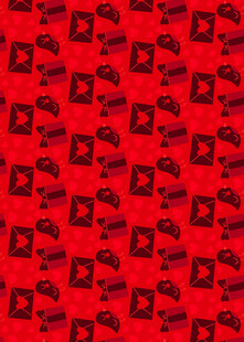 红色几何图案纹理背景