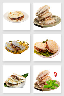 多样美味三明治美食展示