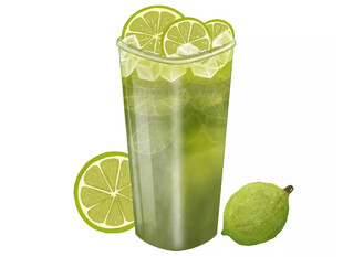 柠檬绿柠檬茶