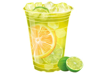 柠檬香橙水果茶