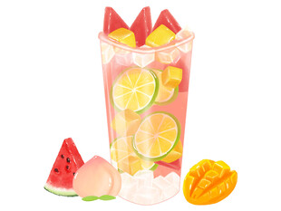 缤纷水果冰饮 清爽一夏