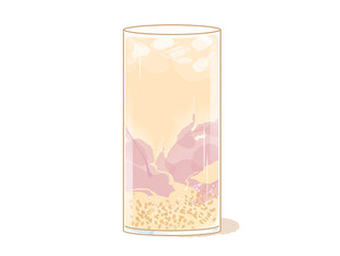 燕麦厚芋泥奶茶拿铁