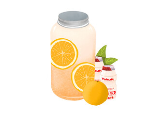 一瓶橙子益力多