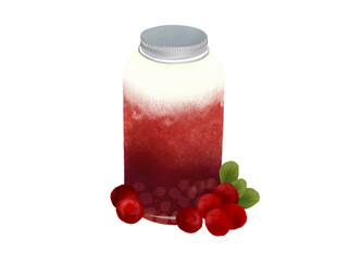 一瓶芝士杨梅奶茶