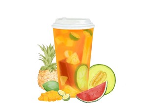 缤纷水果茶 开启清爽一刻