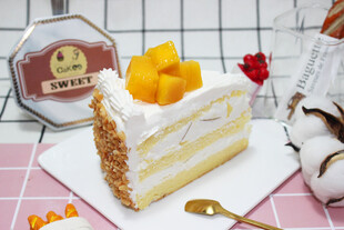 芒果奶油蛋糕 千层盒子