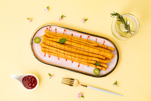 美味芝士棒 诱人小食超长大薯条