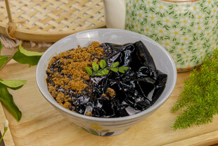 古早红糖冰草粿