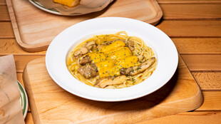 芝士咖喱鸡扒意面