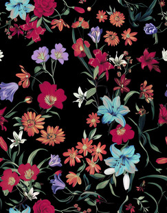 多彩花卉图案背景