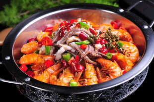 香辣美味海鲜大咖锅