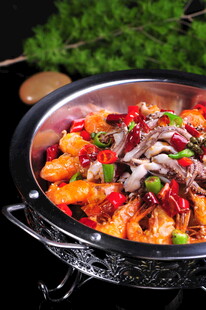 香辣美味海鲜锅