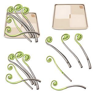 绿色螺旋造型金属物件组