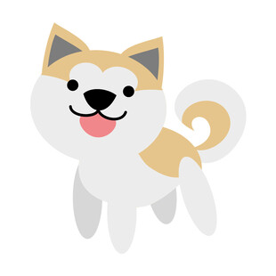 可爱柴犬卡通形象