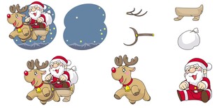 圣诞主题装饰素材集合