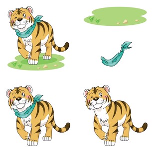 可爱老虎插画集合