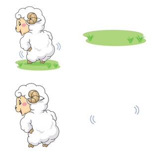 可爱绵羊插画练习图