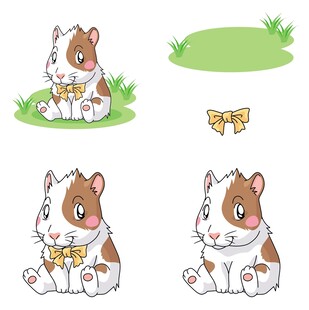 可爱仓鼠插画